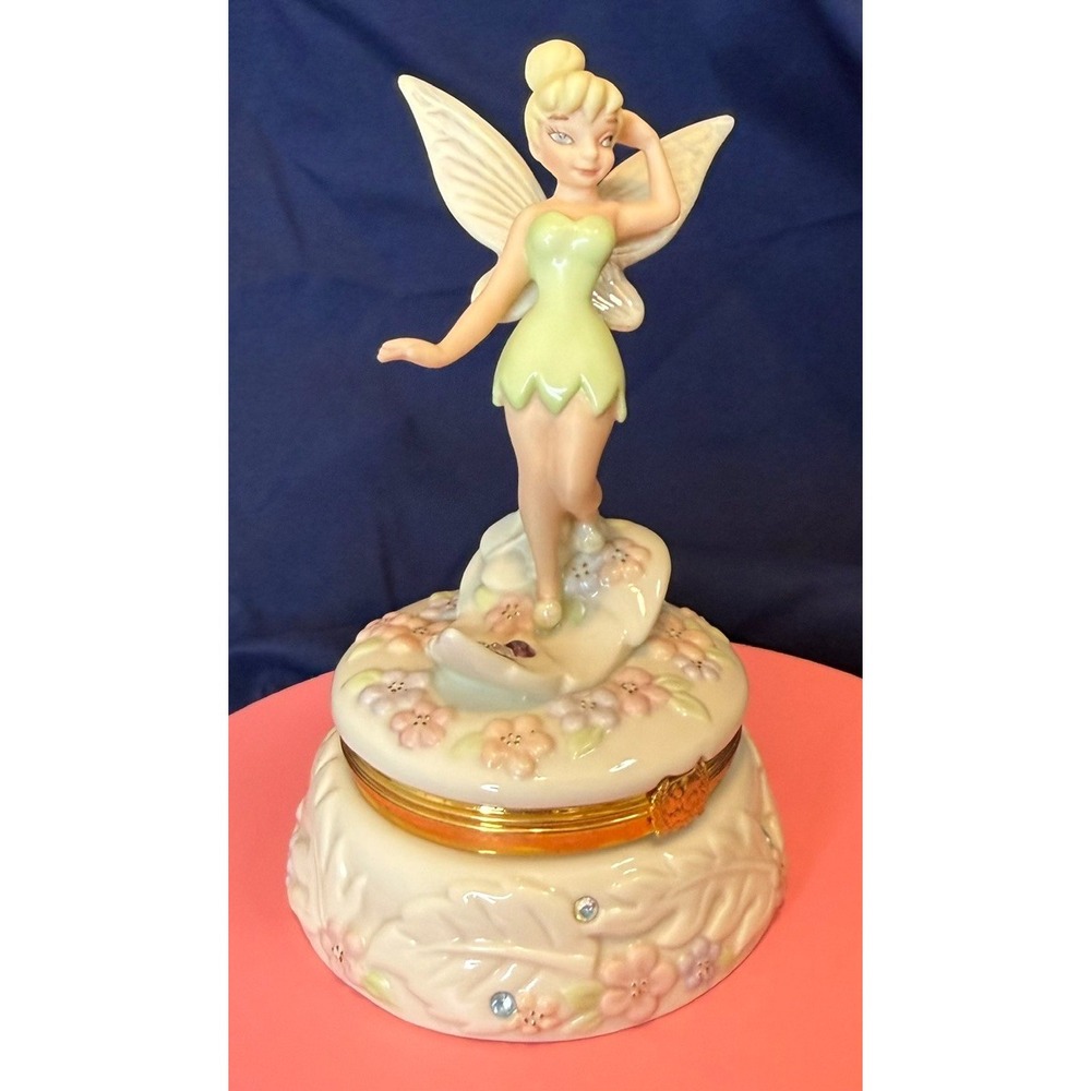 Lenox Tinkerbell Disney figure Anniversary Treasure Box Limited Edition PeterPan